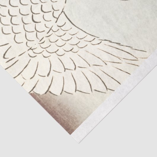  meesterwerk van Hiroshige paar kranen Tissuepapier (Detail)