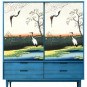  meesterwerk van Hiroshige paar kranen Tissuepapier