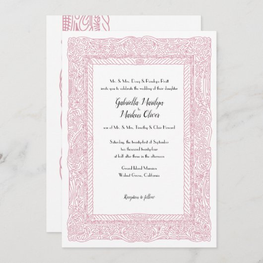 Meesterwerk Viering uitnodiging (Voorkant / Achterkant)