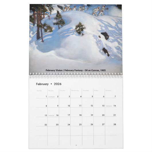 Meesterwerken van Akseli Gallen-Kallela Kalender (Feb 2026)