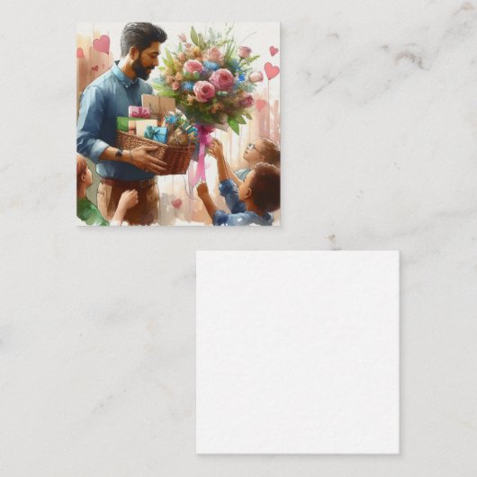 meesterwerkmentor vierkante visitekaartje (Voorkant / Achterkant)