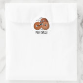 Meet-balls Funny Social Meatball Pun Ronde Sticker (Tas)