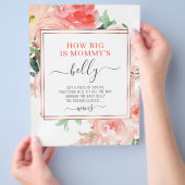 Meet de Baby Belly Game Peach Floral Fly Flyer (Hand)