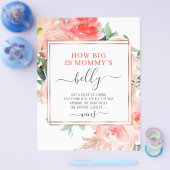 Meet de Baby Belly Game Peach Floral Fly Flyer (Enkel)