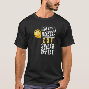 Meet de snede meten op herhaling van Artisan Sawse T-shirt