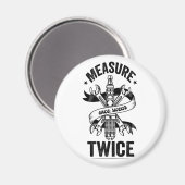 Meet één keer zweren twee keer grappig mechanisch magneet (Voorkant / Achterkant)