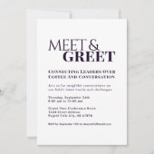 Meet & Greet Zakelijk Netwerken Paarse Kaart (Voorkant)