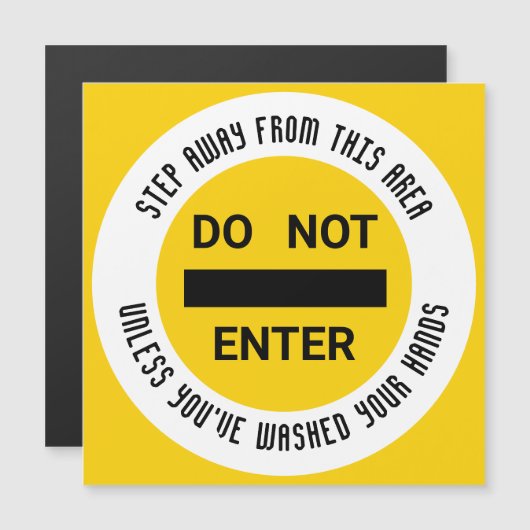 Meet Hygiënische washanden Magnetische kaart (Voorkant / Achterkant)