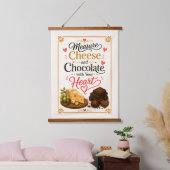 Meet Kaas en Chocolade met je Hart Hangend Wandkleed (Slaapkamer)