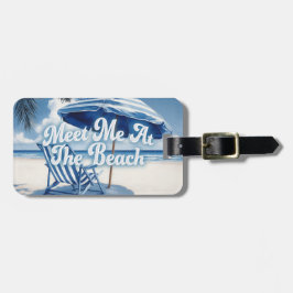 Meet Me At Beach Bagagelabel