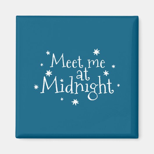 Meet Me At Midnight New Year 2026 Romantic Countdo Magneet (Voorkant)