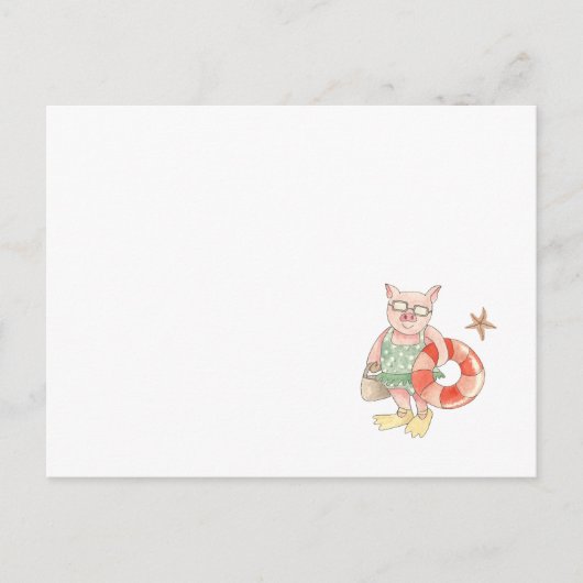 meet me at the beach briefkaart (Voorkant)