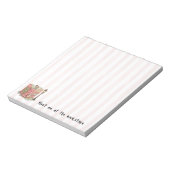 Meet me at the bookstore Pink Stripes Notitieblok (Linkerzijde)