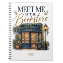 Meet Me at the Bookstore Spiral Notebook