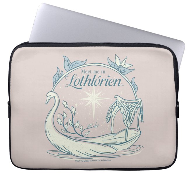 Meet me in LOTHLORIEN™ - Swan Boat Laptop Sleeve (Voorkant)
