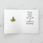 **MEET ME ONDER DE MISTLETOE** KAART (Binnen)