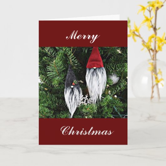 **MEET ME ONDER DE MISTLETOE VOOR LIEFDE** CHRISTM KAART (Gele Bloem)