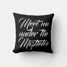 MEET ME ONDER HET MISTLETOE manuscript Kussen