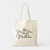 Meet Me Under the Mistletoe Romantische Vakantie Tote Bag (Achterkant)