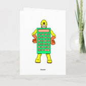 Meet Mr Calculatoir Man Kaart (Achterkant)