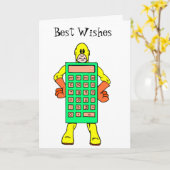 Meet Mr Calculatoir Man Kaart (Gele Bloem)