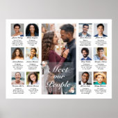 Meet Our People Wedding Sign Poster (Voorkant)
