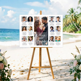 Meet Our People Wedding Sign Poster