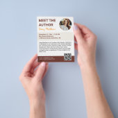 Meet the Author Promo Photo Modern Photo Flyer (Hand)
