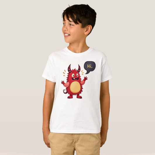 Meet the Friendly Monster T-shirt (Voorkant volledig)