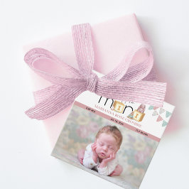 Meet The Mini Pink Baby Favour Tags Bedankjes Labels