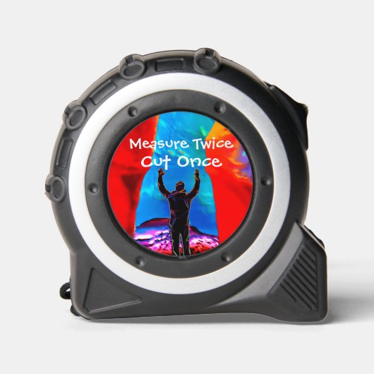 Meet twee keer knippen eenmaal aangepaste Handyman Rolmaat (Voorkant)