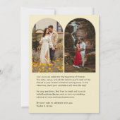 Meet Us In Destination Arch Photo Citrus Wedding  Save The Date (Achterkant)