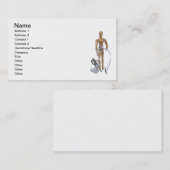 Meetband rond de golf visitekaartje (Voorkant / Achterkant)