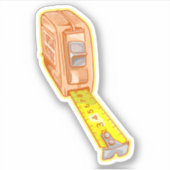 Meetband voor meetlint voor meetsysteem sticker (Voorkant)