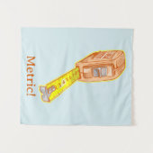 Meetband voor meetlint voor meetsysteem wandkleed (Voorkant (horizontaal))