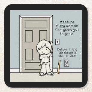 Meetbare momenten kartonnen onderzetters