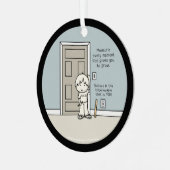 Meetbare momenten metalen ornament (Voorkant links)