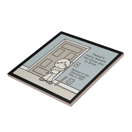 Meetbare momenten tegeltje (Zijkant)