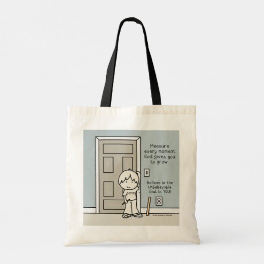 Meetbare momenten tote bag (Achterkant)