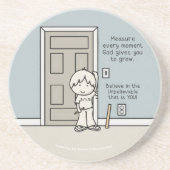 Meetbare momenten zandsteen onderzetter (Voorkant)