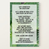 Meetboek over de natuur notitieboek (Achterkant)