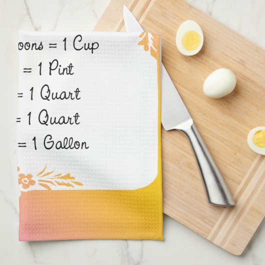 Meetequivalenten keukentips theedoek (Quarter Fold)