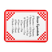 Meetequivalenten Rode Controles keukenhelper Magneet (Horizontaal)