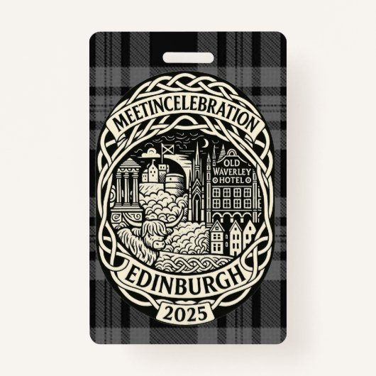 MEETinCelebration Edinburgh Badge (Voorkant)