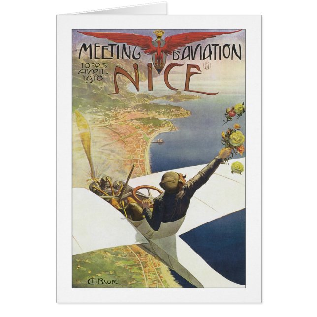 Meeting Aviation Nice Travel Poster (Voorkant)