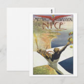 Meeting Aviation Nice Travel Poster Briefkaart (Voorkant / Achterkant)