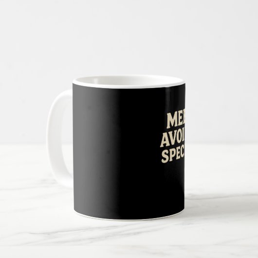 Meeting Avoidance Specialist Mug Koffiemok (Voorkant links)