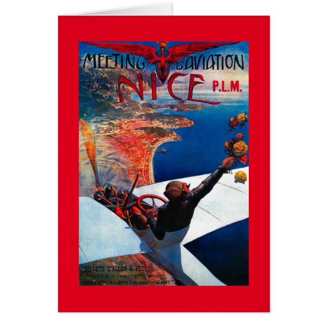 Meeting D' Aviation in Nice, France Poster (Voorkant)