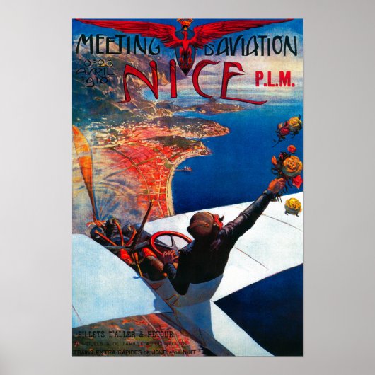 Meeting D' Aviation in Nice, France Poster (Voorkant)