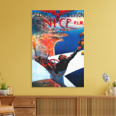Meeting D' Aviation in Nice, France Poster Canvas Afdruk (Insitu (Woonkamer))